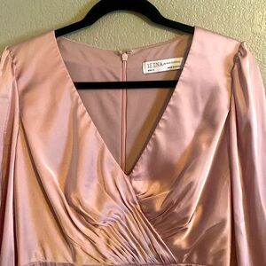 Mac Duggal Pink Satin Dress